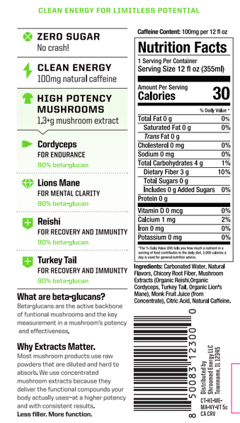 Shroomed Energy — Citrus (6 Pack)